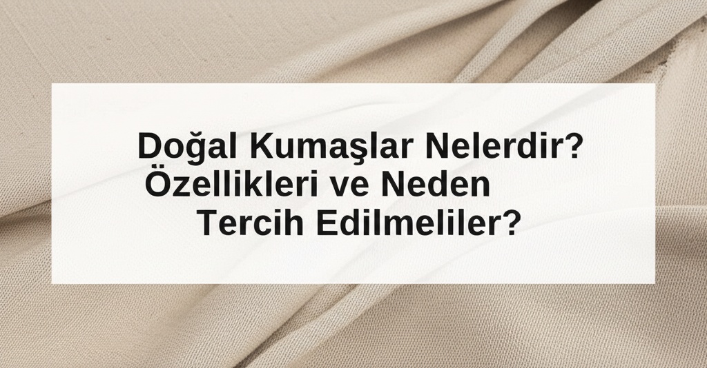 Doğal Kumaşlar Nelerdir? Özellikleri ve Neden Tercih Edilmeliler?