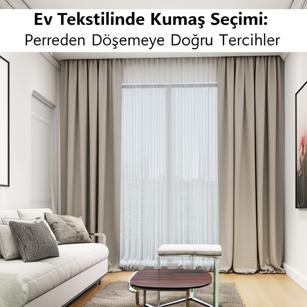 Ev Tekstilinde Kumaş Seçimi: Perdeden Döşemeye Doğru Tercihler