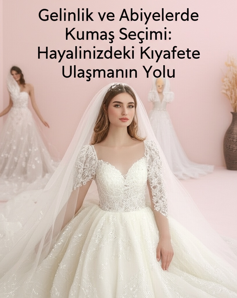 Gelinlik ve Abiyelerde Kumaş Seçimi: Hayalinizdeki Kıyafete Ulaşmanın Yolu