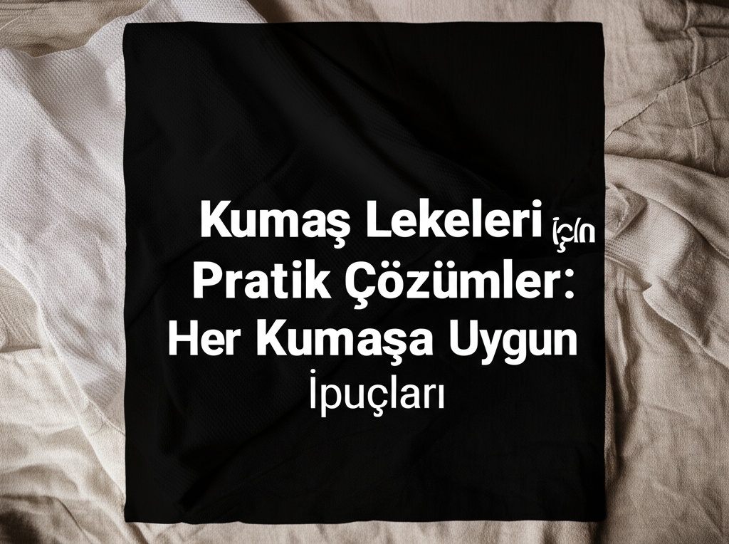 Kumaş Lekeleri İçin Pratik Çözümler: Her Kumaşa Uygun İpuçları
